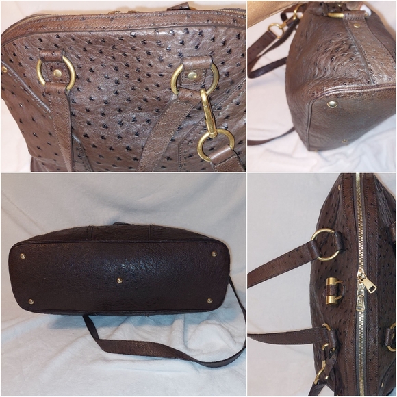 YSL Muse Rive Gauche Ostrich Bag - Picture 14 of 15